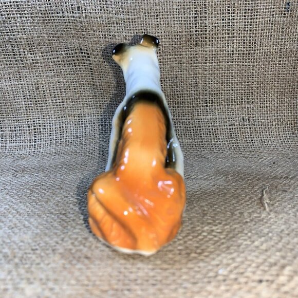 Vintage Porcelain  Wire Haired Fox Terrier Figurine 3.75 Inches - Picture 4 of 9